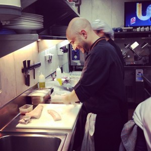 Manuel Dominguez en Accion. Restaurante Lúa.